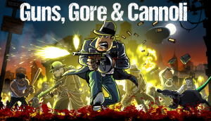 En Guns Gore & Cannoli prepárate para un juego de plataformas sin parar, lleno de acción, completamente exagerado y vertiginoso