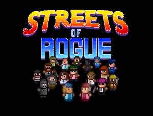 Streets of Rogue es un pícaro lite de arriba hacia abajo con énfasis en la libertad y la agencia del jugador. Combina elementos de disparos, sigilo y juegos de rol