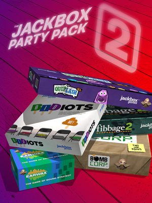 La secuela del juego de fiesta The Jackbox Party Pack, que incluye 5 nuevos juegos de fiesta! Se pueden utilizar teléfonos o tabletas como controladores.