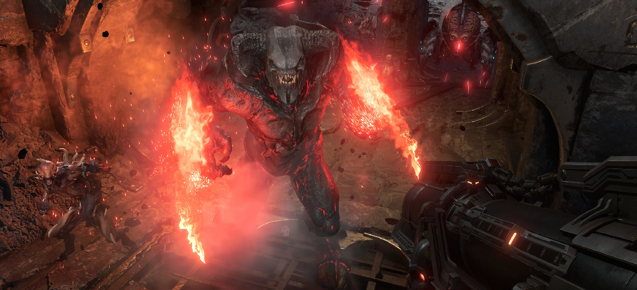 DOOM Eternal, desarrollado por id Software, estudio pionero en el género de los shooters en primera persona y creador del modo Team Deathmatch.