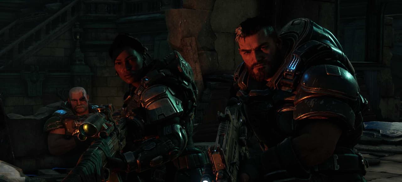 GEARS TACTICS se juega desde una perspectiva de arriba hacia abajo y es un título de tácticas por turnos en el que los jugadores envían órdenes a un escuadrón de soldados humanos para eliminar a los enemigos
