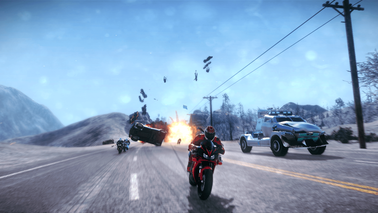 Road Redemption es un juego en el que lideras a tu banda de motociclistas en un viaje épico por todo el país en una brutal aventura de combate.